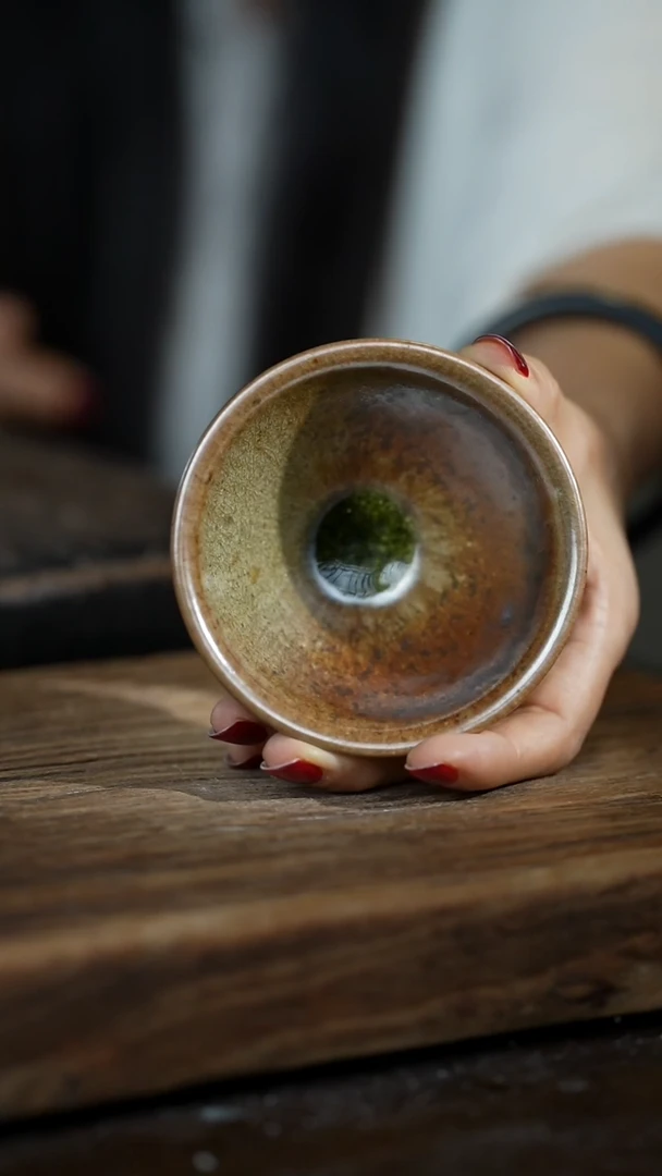 禅寂浪鬼柴烧-主人杯