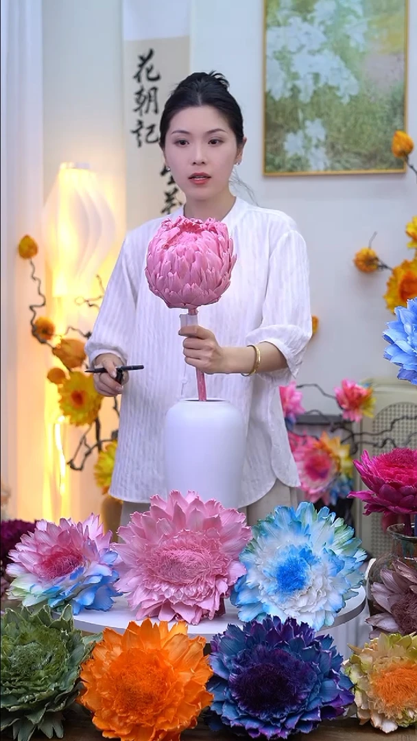 永生洋蓟樱花粉单头8202