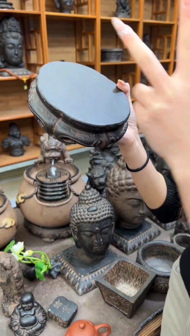 陶土【火山泥】金箍坛底座