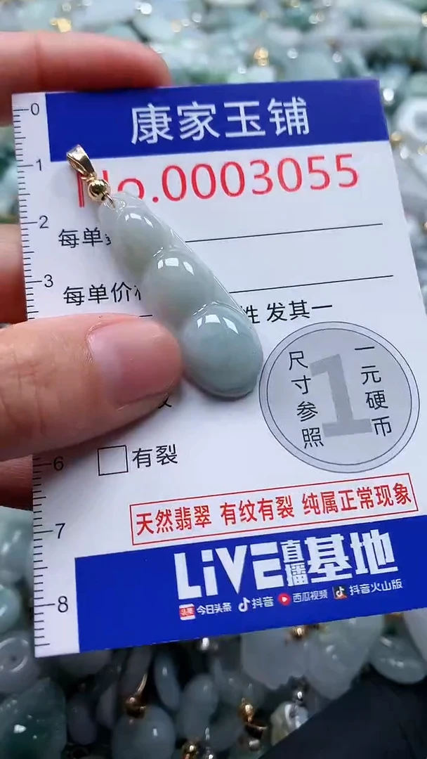 翡翠未镶嵌吊坠(不含链)3055