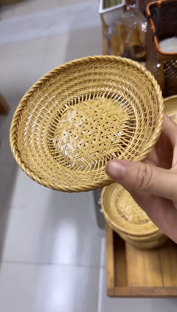 闪购商品特价本色白竹果盘65