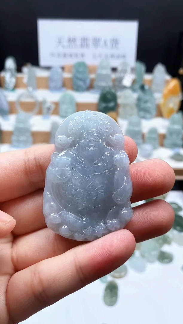 翡翠未镶嵌颈饰16财神