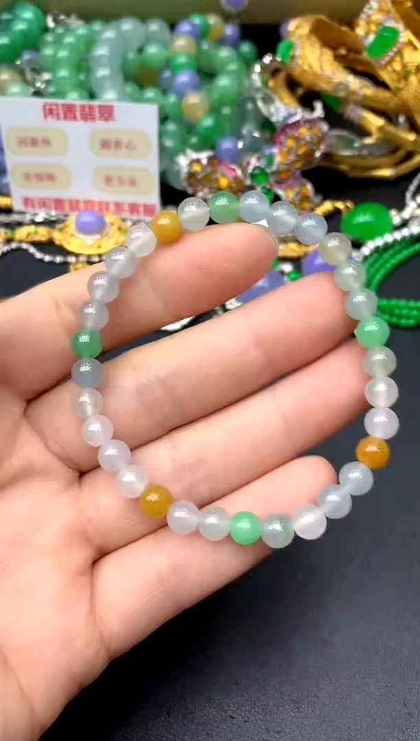 未镶嵌手链翡翠386-中国好珍宝