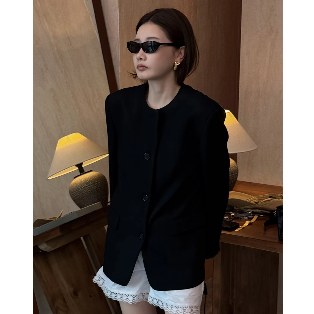 【CHU/2025SSNEW】《波西》绵羊毛倒三角西装AAMU251355