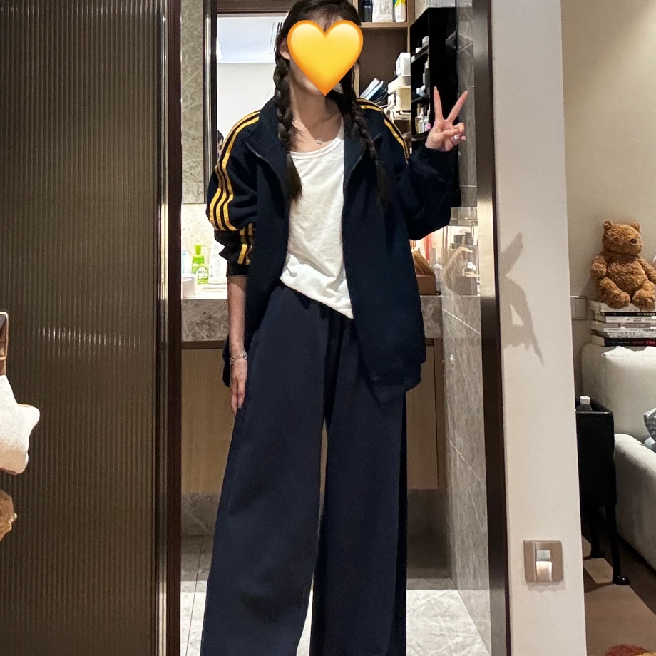 SSYDFER【初晓】时尚休闲阔腿宽松夏款透气直筒百搭时尚垂感休闲裤