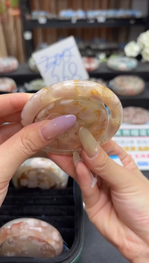 未镶嵌手镯石英质玉A451(58圈赠送镯心)