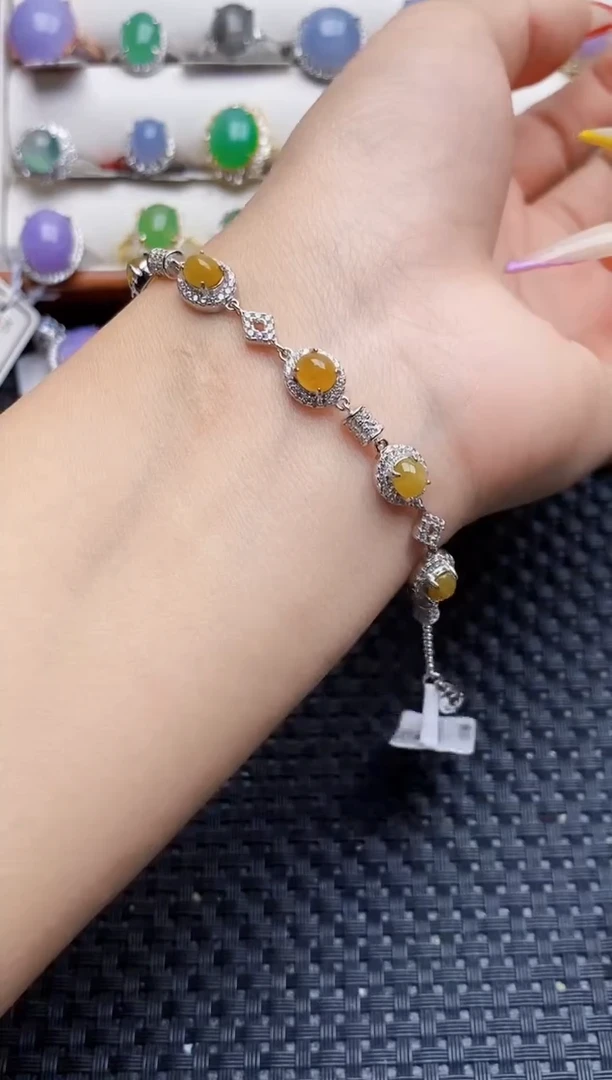 银S925镶嵌戒指翡翠5646