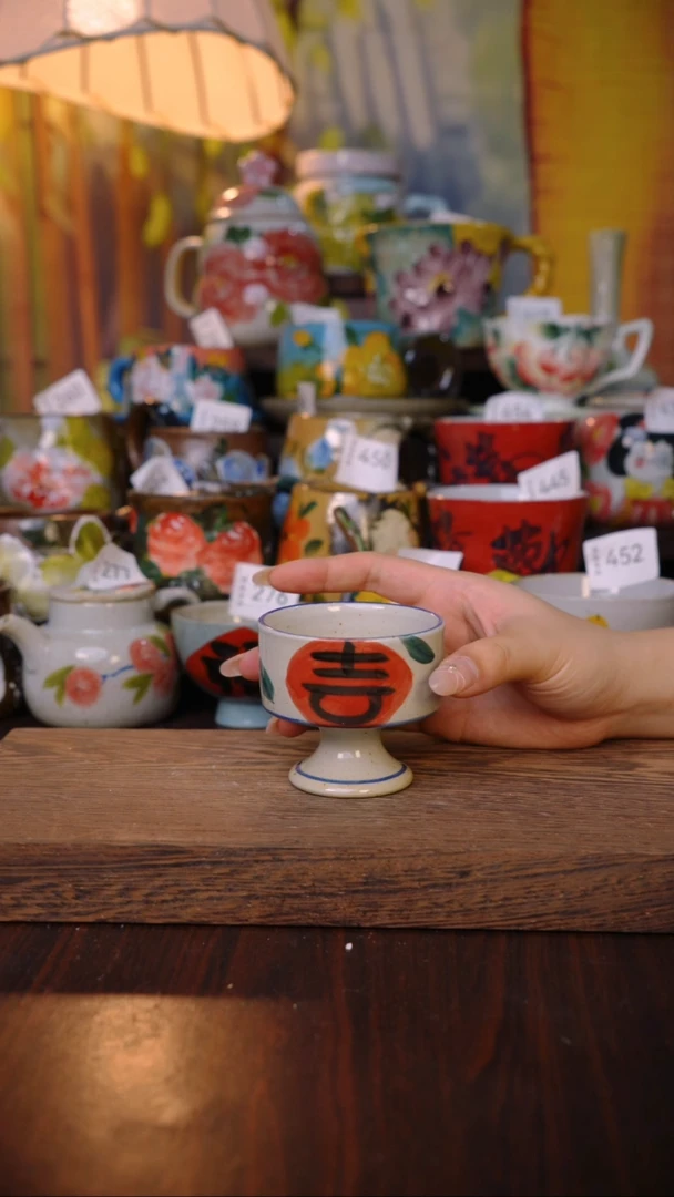 摆件泥垚手作 景德镇手工手绘器物