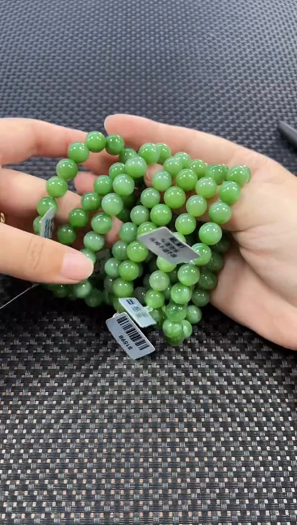 未镶嵌手串和田玉约9mm+ （多样性发一件）1598