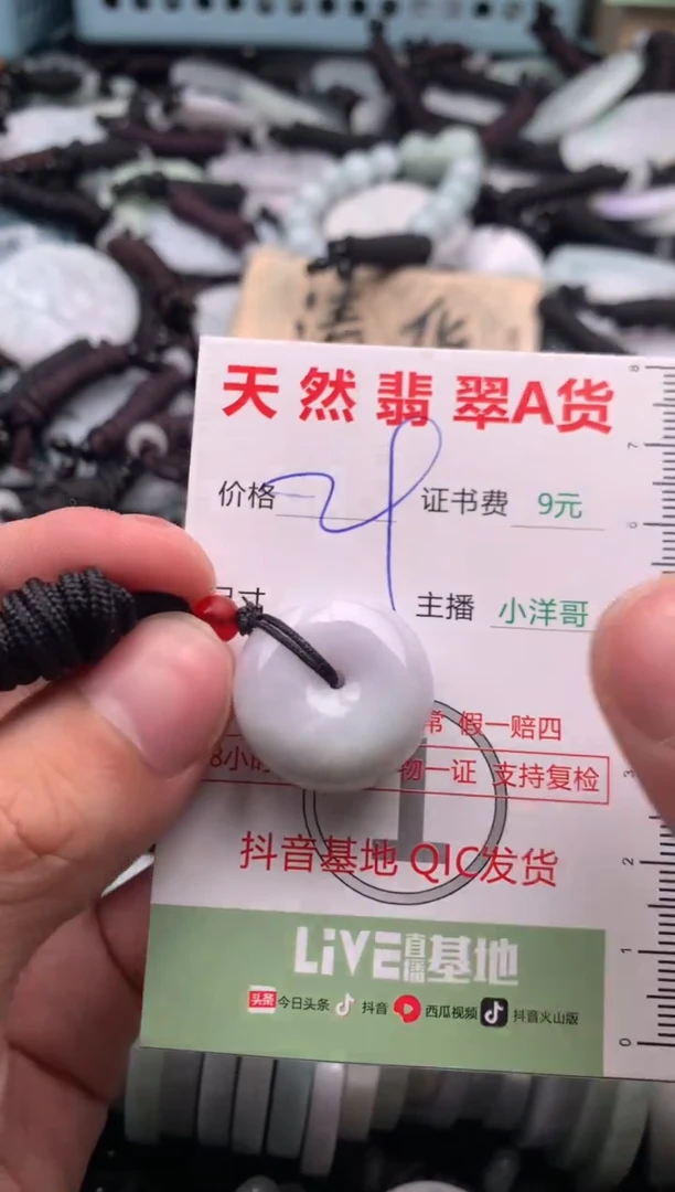 翡翠未镶嵌吊坠(不含链)1