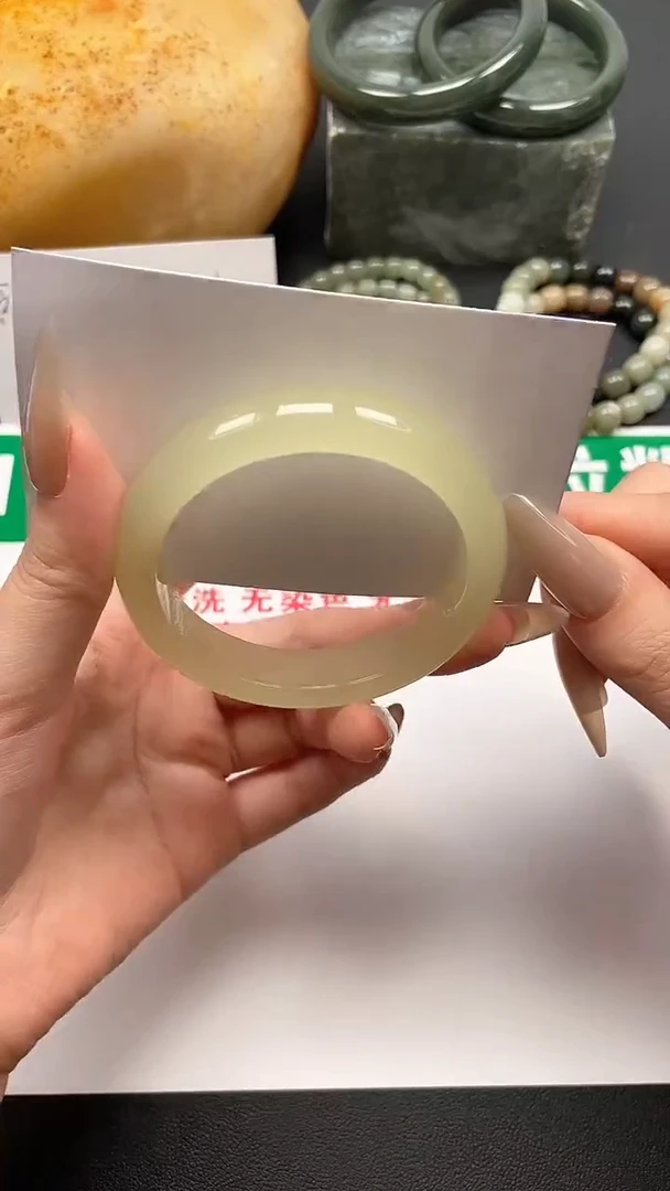 非金属无青海 冰晴水高冰手镯 平安镯高级显白 多样性发货14-5-56