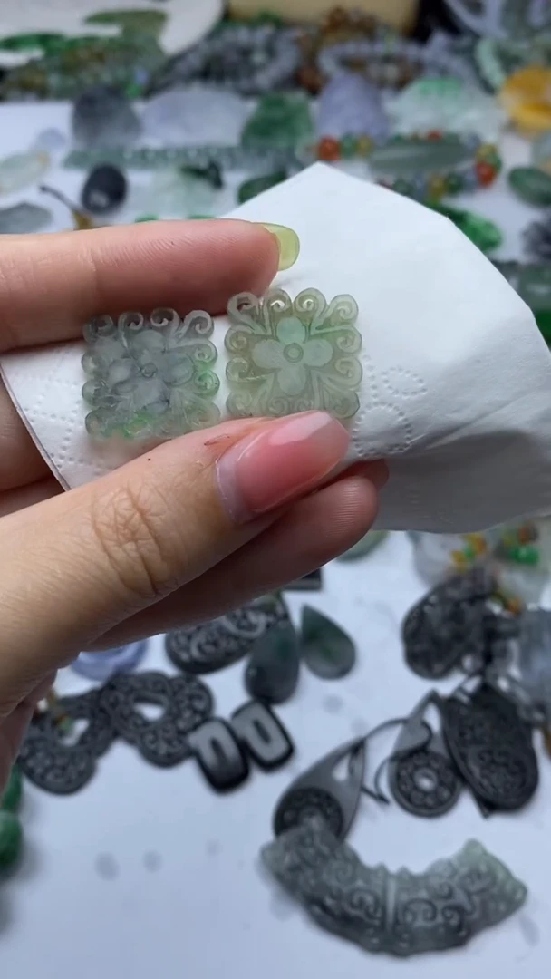定制翡翠未镶嵌毛货定制不退不换