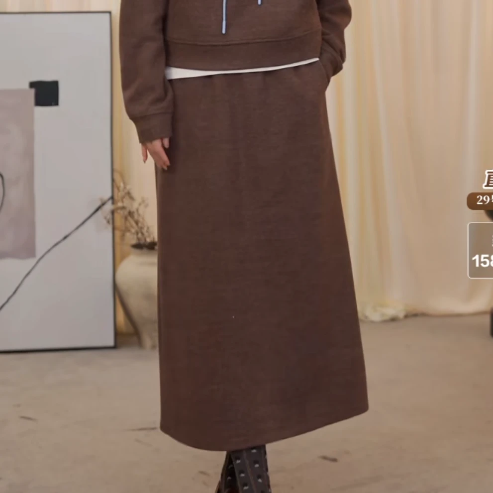 FLORA&AILEY【星线好物】抽绳休闲半裙ZLSBD4G1311