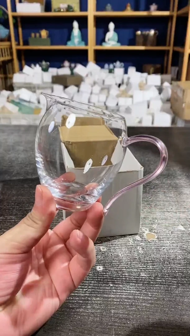【闪购商品】其他粉把玻璃公道杯