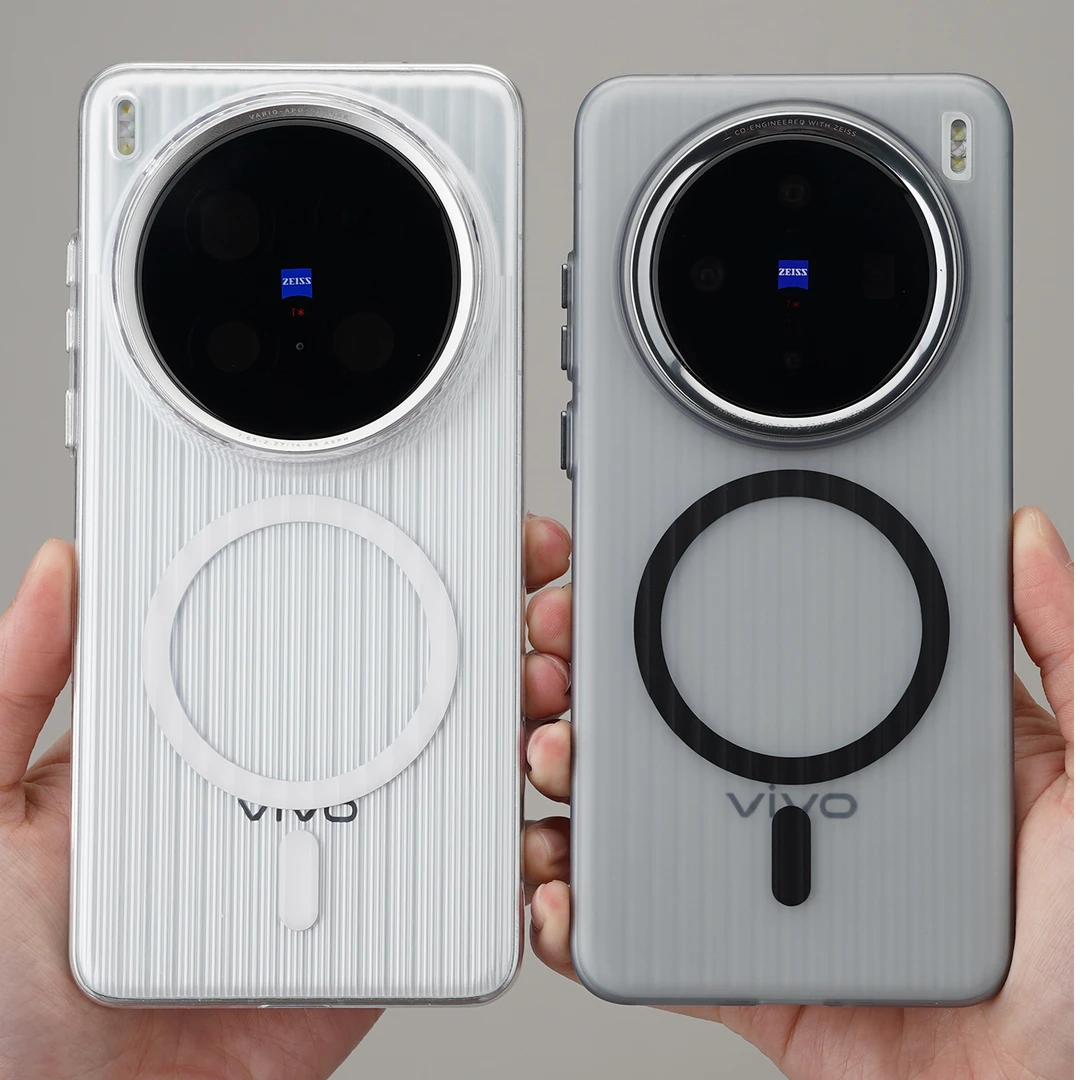 适用vivox300pro手机壳磁吸x300磨砂瓦楞纹透明防摔x100s保护套硬