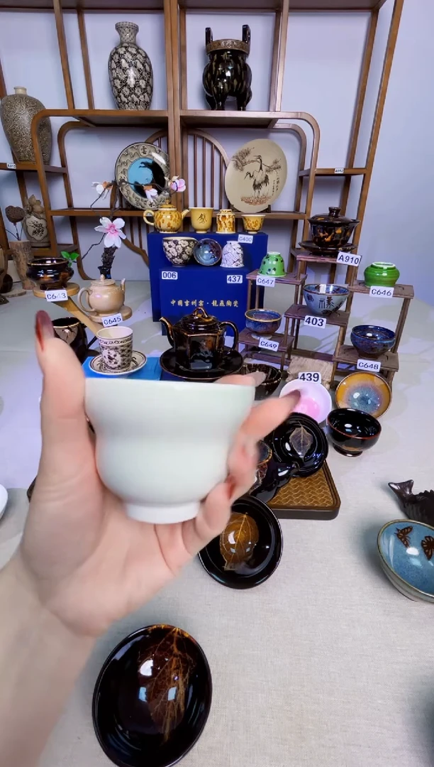 黄***纸【特价柴烧葫芦杯】非遗大师手工高温瓷特价款