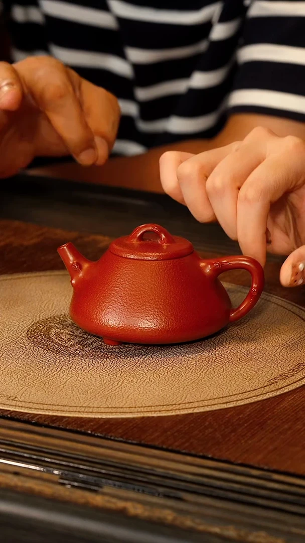 宜兴紫砂ZCJ 大红袍 石瓢 130cc