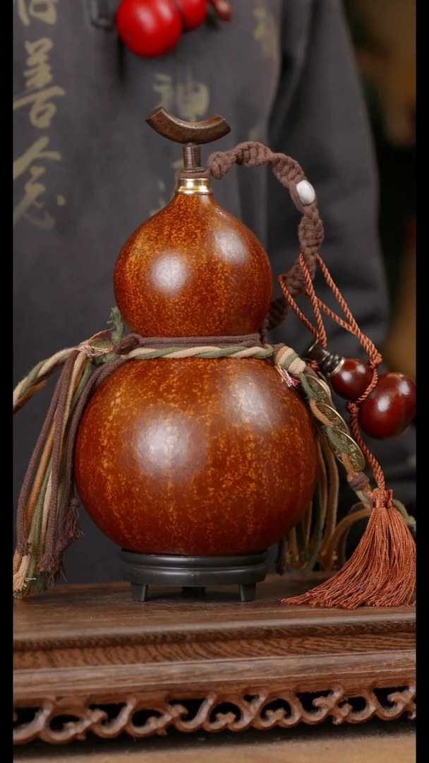 144号精品天然大漆酒葫芦一物一拍~