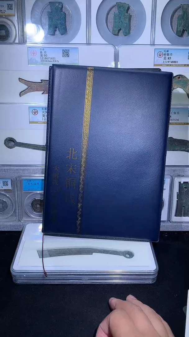 铜御泉收藏北宋大纲钱币册120枚