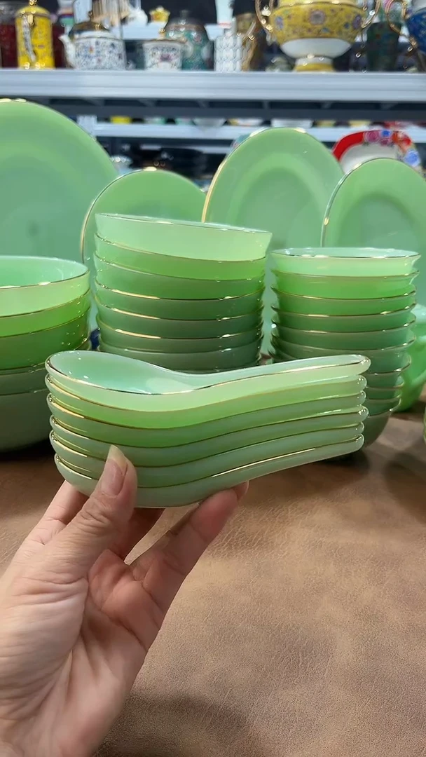 玉瓷勺子6个景德镇餐具