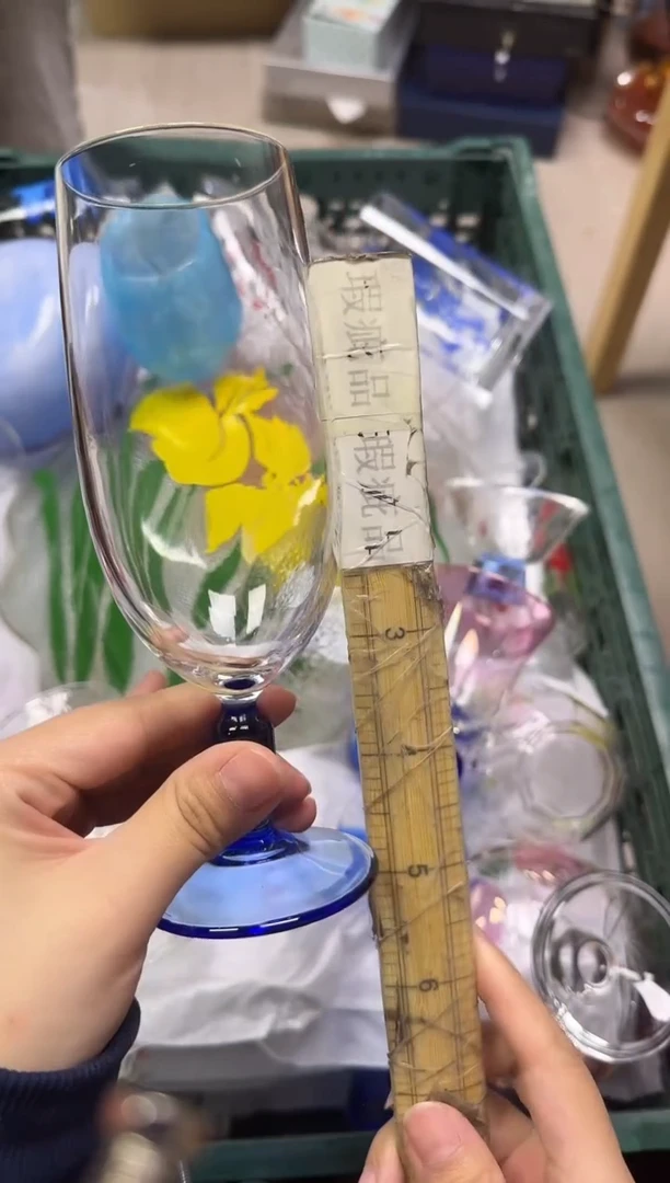 手工艺品玻璃苗**明107瑕疵