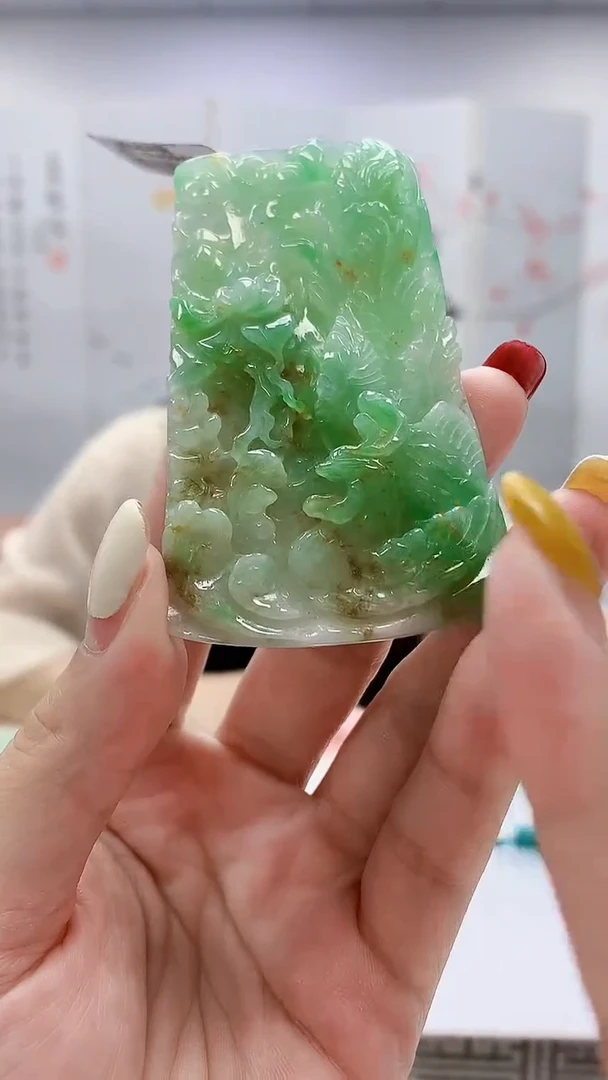 未镶嵌定制翡翠0405lr-毛货挂件44