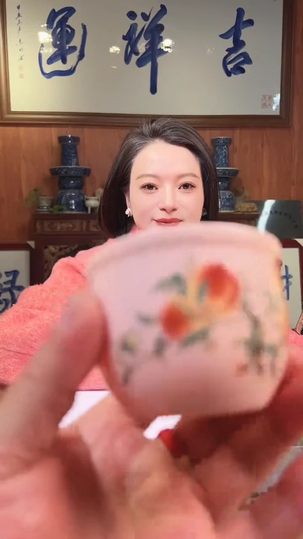 摆件陶景德镇精美陶瓷杯