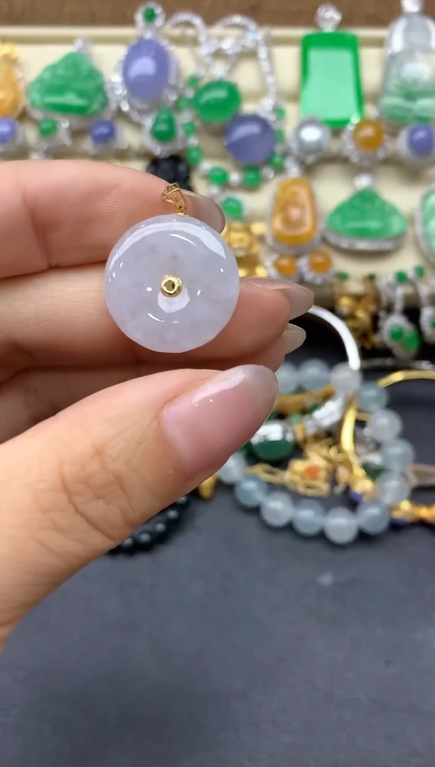 【闪购商品】翡翠颈饰18K金镶嵌20-中国好珍宝