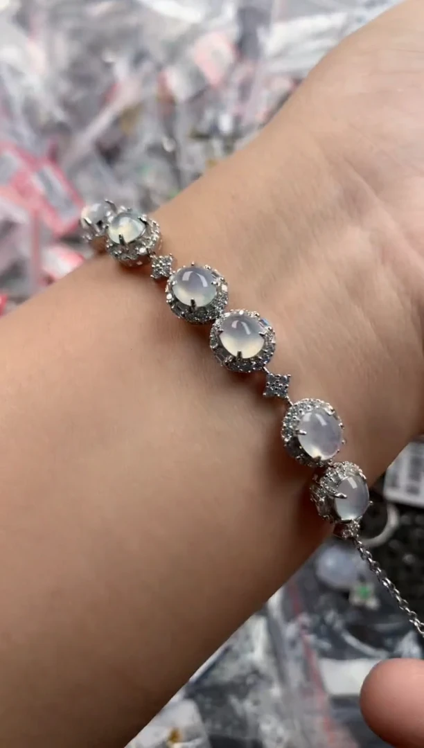 银S925镶嵌戒指翡翠666     9