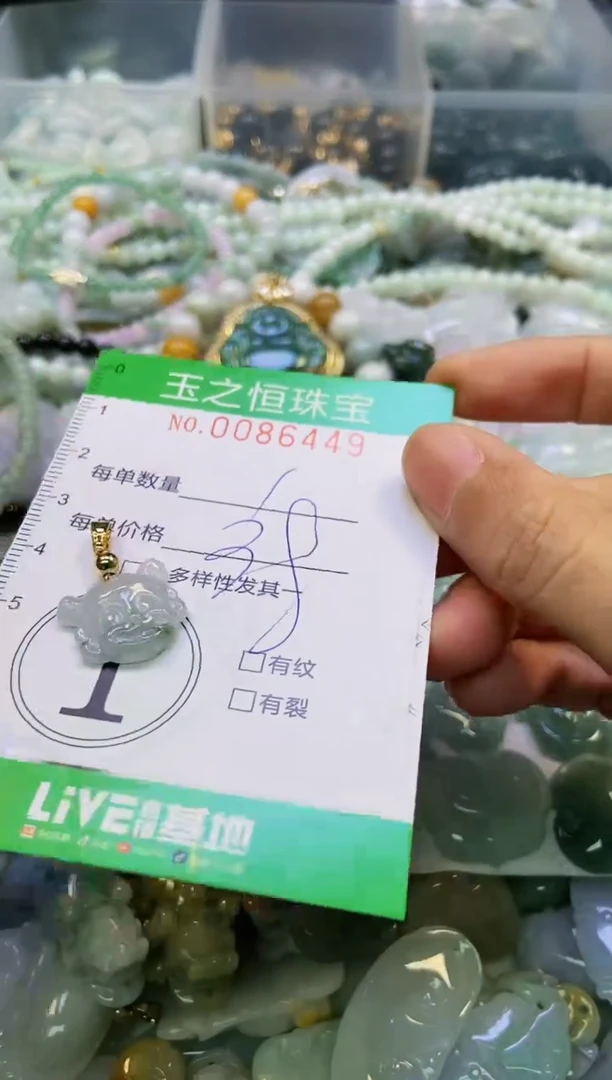 翡翠未镶嵌颈饰闪购0086449