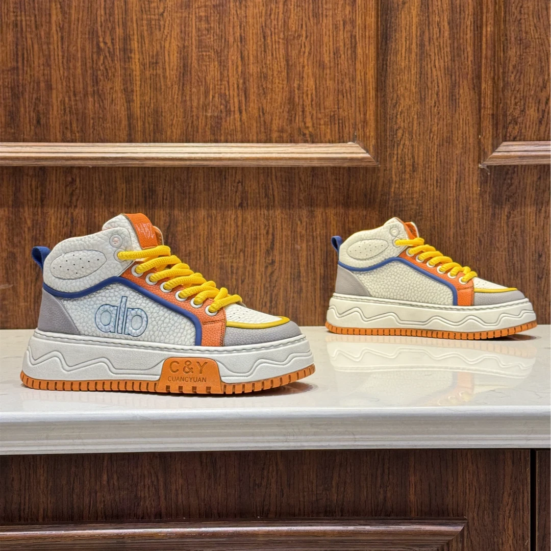 2025秋冬新款单棉同款时尚百搭潮流轻奢耐磨休闲男鞋（偏大一码）