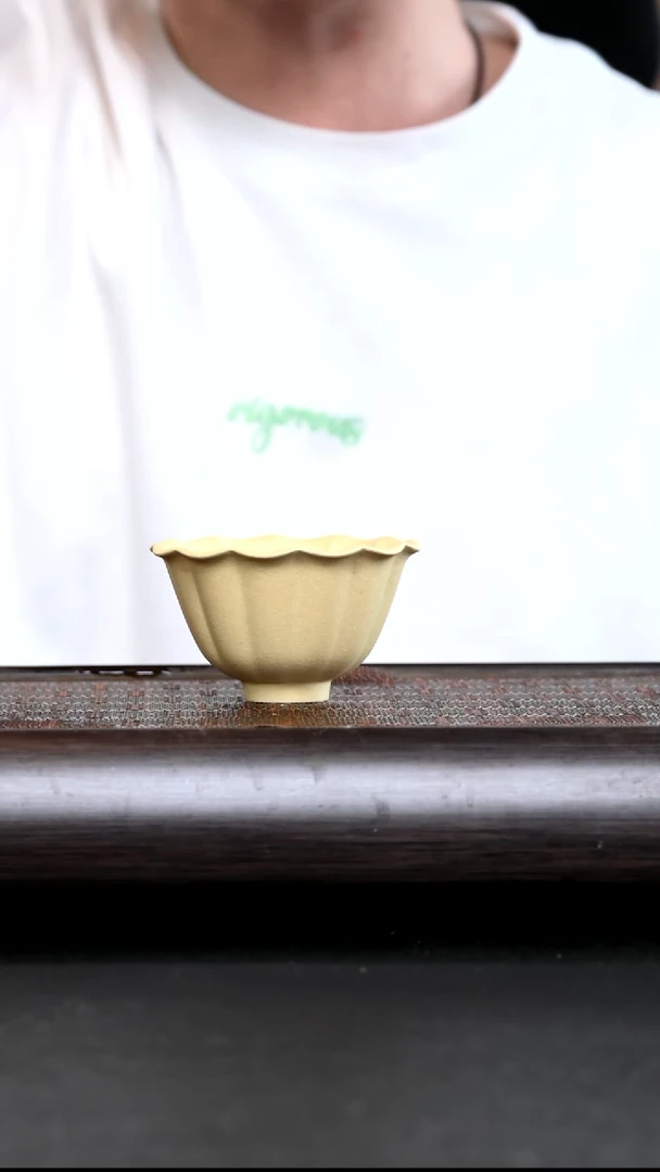 茶杯紫砂YZGT17395 静叶杯 本山绿