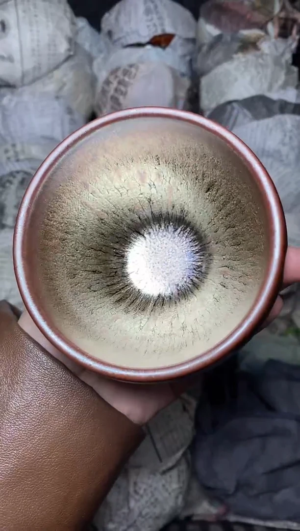 【闪购商品】茶盏金丝万缕 盏三疯建盏茶器