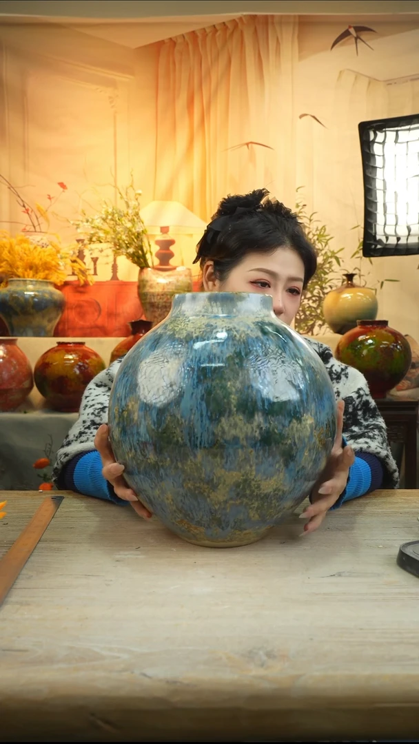 高 32口12陶瓷花瓶