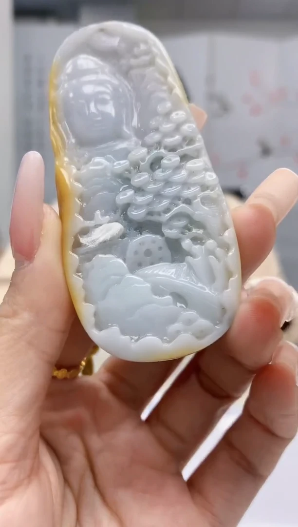 【闪购商品】定制翡翠未镶嵌0405lr-毛货挂件31