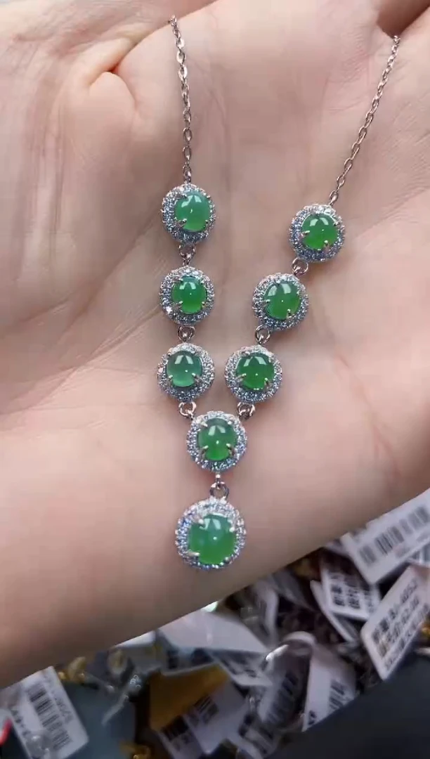 银S925镶嵌戒指翡翠4444----10