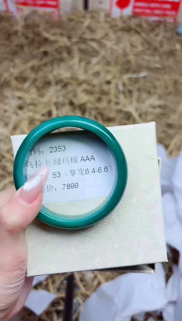 未镶嵌手镯石英质玉2353--圈口53