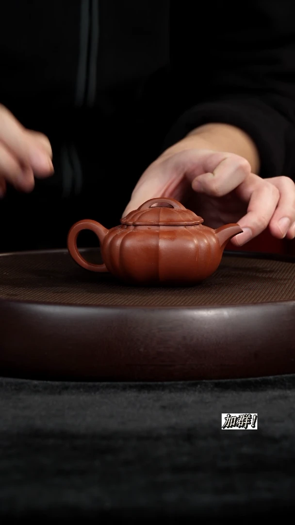 茶壶紫砂朱泥筋纹
