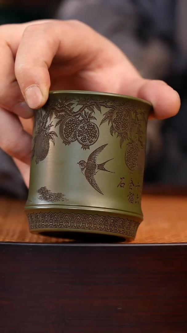 茶杯紫砂宜兴全手工紫砂杯