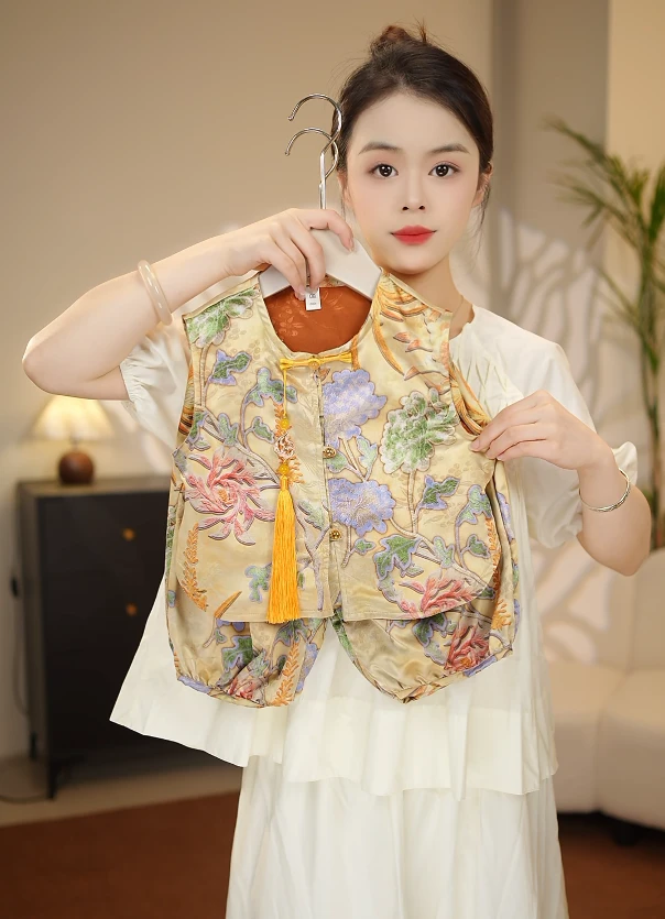 【现货】夏季2025儿童新款潮流新中式古风汉服薄款套装87012