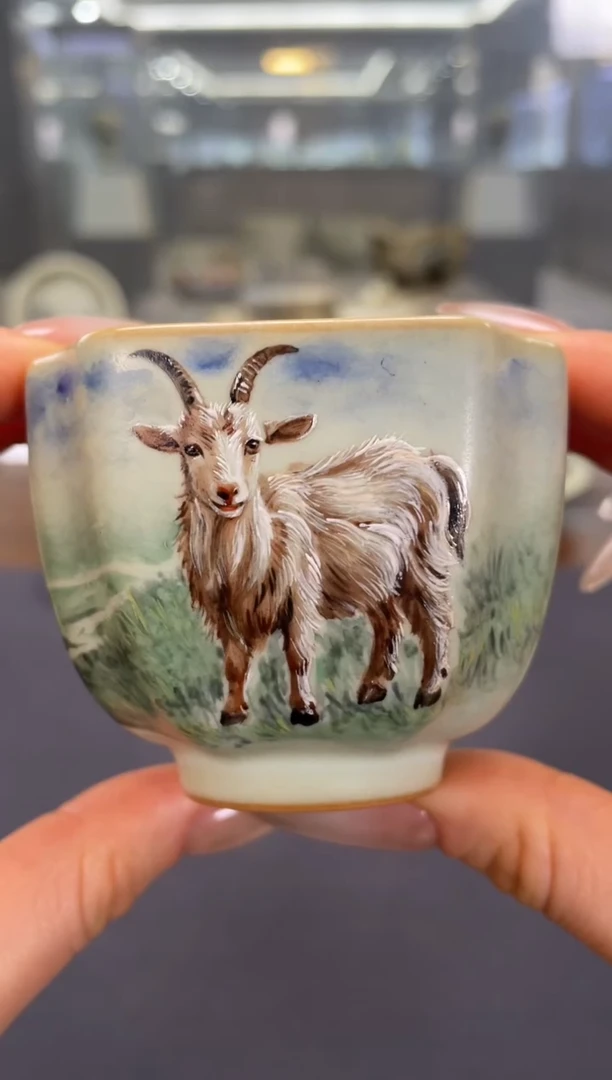 【闪购商品】余秀华彩绘一品杯（生肖羊）