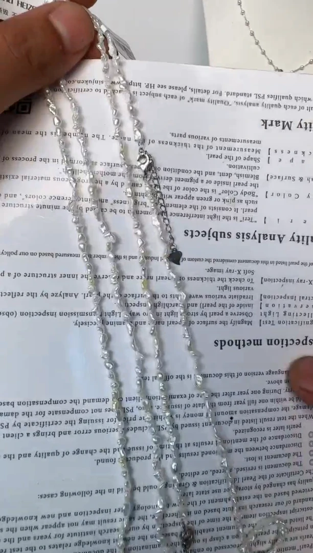 海水珍珠银S925镶嵌颈饰巴洛克多样性发其一