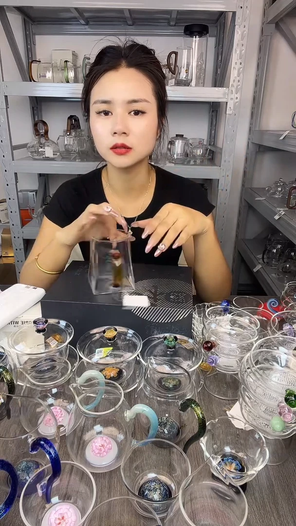 手工艺品玻璃禾器 瀚然公道杯 琥珀色