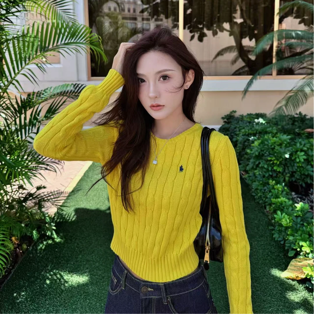 Moprobably李予诺「灿烂色彩」"100%棉"多巴胺长袖针织衫L5376001