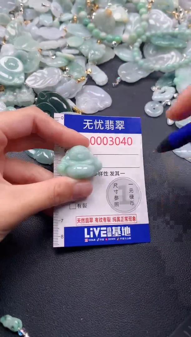 吊坠(不含链)未镶嵌翡翠3040