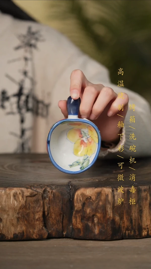 瓷片景德镇高温釉下彩可微波烤箱洗碗机