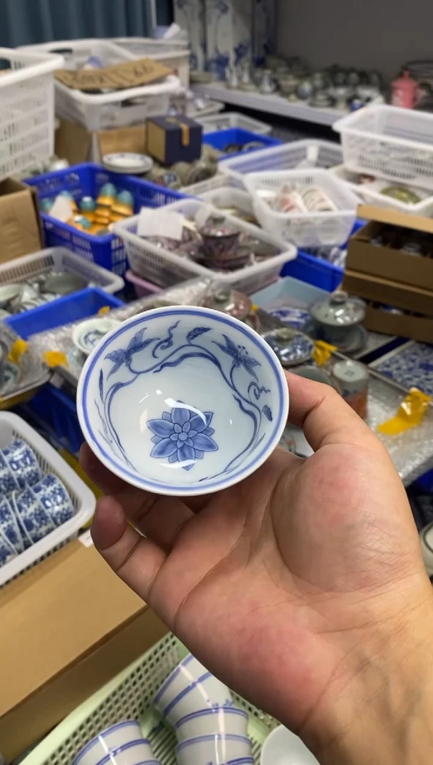 杯景德陶瓷茶具容量约60