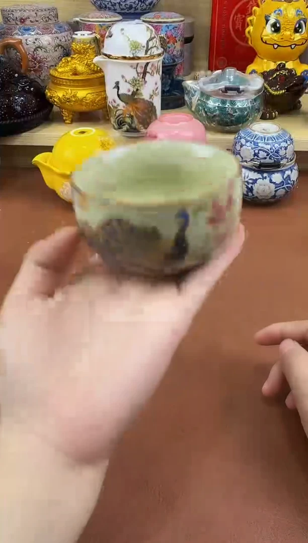 陶瓷茶具摆件旅行套组