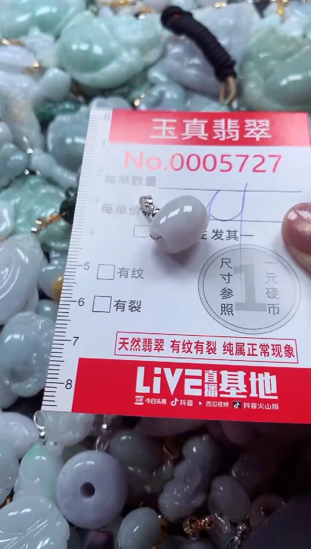吊坠(不含链)未镶嵌翡翠5727