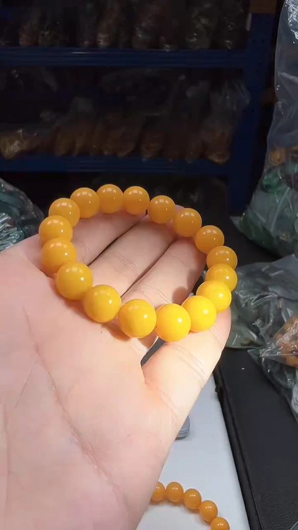 蜜蜡颈饰未镶嵌009多样性发一